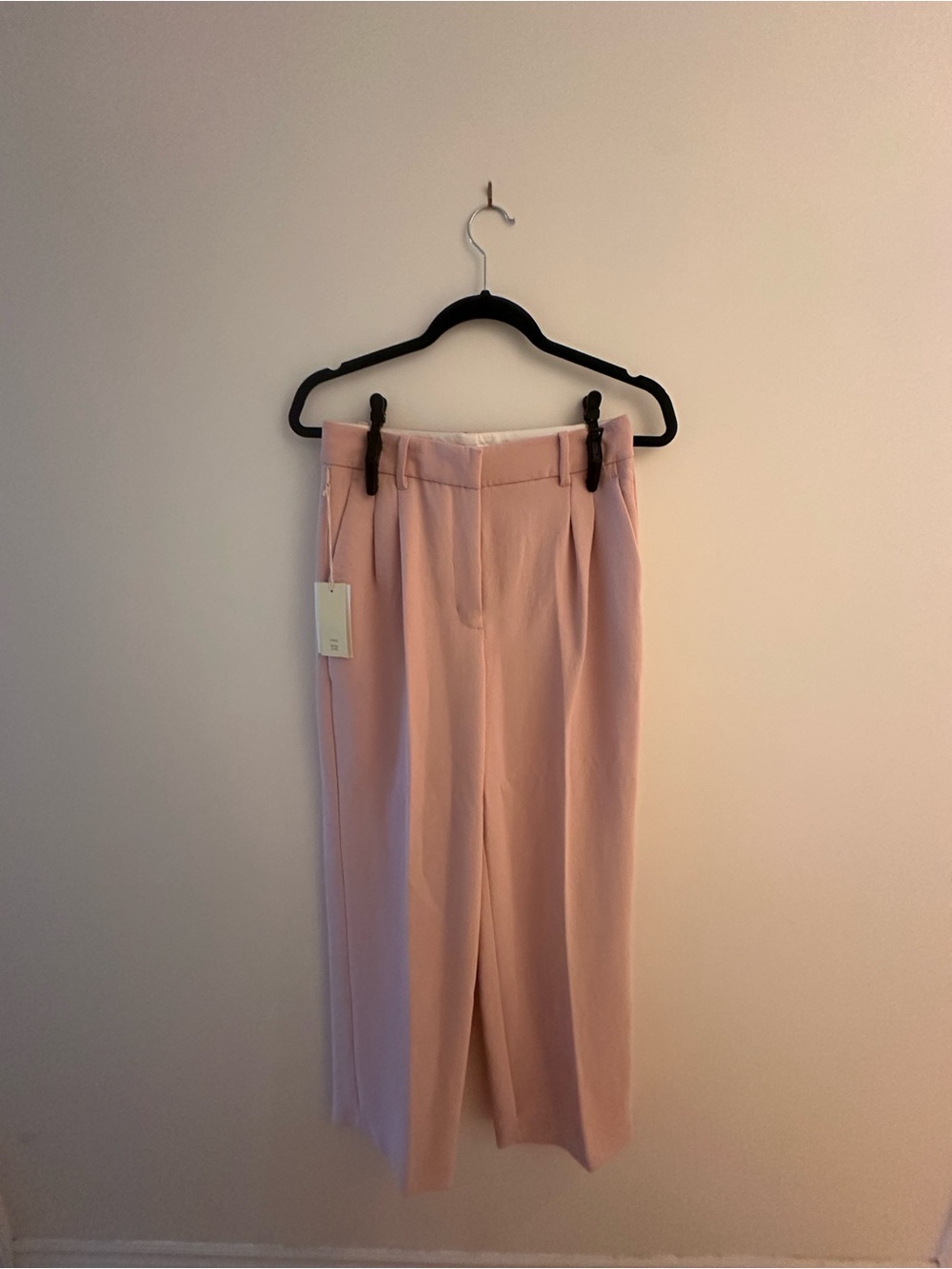 Wilfred Blush Pink High-Rise Wide Leg Trousers